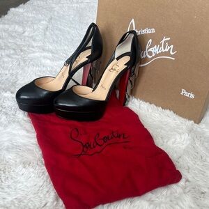 Christian Louboutin Black and Red Heels